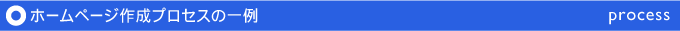 ホームページ制作プロセスの一例